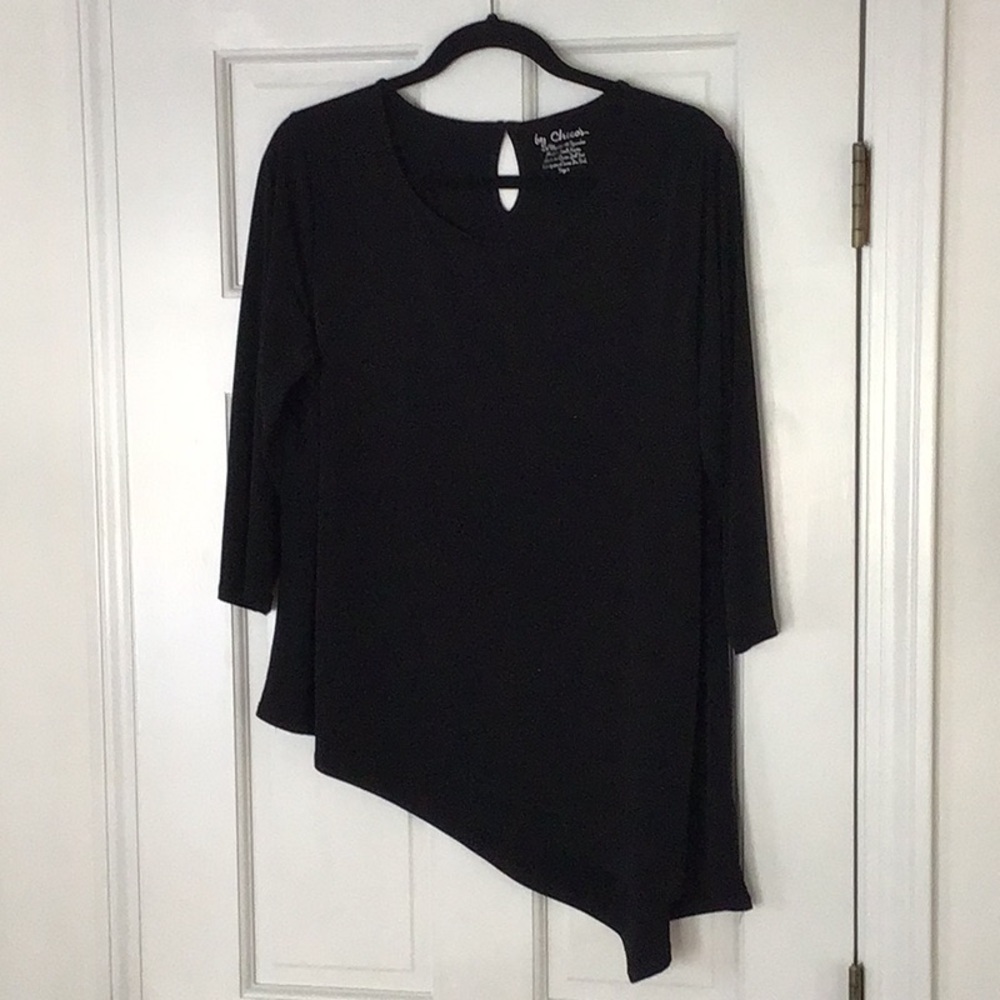 Black Asymmetric Hem Women’s Top by Chico’s